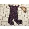 Next 5 év 110 cm kék, színes leopárd  mintás vékony pamut lány playsuit/ jumpsuit- újszerű,hibátlan