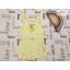 Primark 3-4 év 104 cm sárga, citrom mintás  pamut lány rövid playsuit újszerű,hibátlan