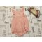 M§S 2 - 3 év 92-98 cm rózsaszín fodros- elefánt mintás lány playsuit- új, csak lecímkézve-átnőtt