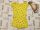 GAP 4 év 104 cm sárga, virágmintás vékony pamut lány playsuit - újszerű,hibátlan
