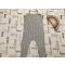 Mothercare 2- 3 év 92-98 cm szürke csíkos nagyon puha duplagéz  lány playsuit - új, csak átmosva