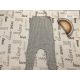 Mothercare 2- 3 év 92-98 cm szürke csíkos nagyon puha duplagéz  lány playsuit - új, csak átmosva