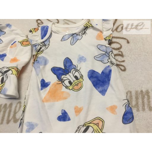 Disney at George újszülöttre való 4,1 kg Daisy mintás pamut lány playsuit nyári kalappal - új, csak lecímkézve