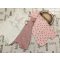 Next 2-3 év 98 cm  nyuszi - cica mintás pamut lány playsuit szett 3 db- új, címkés