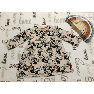   Disney at George 6 - 9 hó 68-74 cm Minnie mintás vastagabb pamut lány ruha újszerű,hibátlan