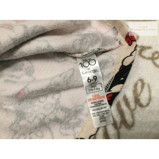 Disney at George 6 - 9 hó 68-74 cm Minnie mintás vastagabb pamut lány ruha újszerű,hibátlan