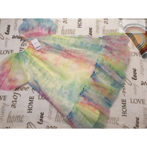 Next 11 év 146 cm  többszínű tüllös-alsószoknyás lány ruha - új, címkés