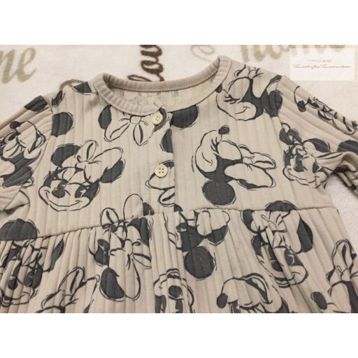 George 12  - 18 hó 86 cm tejeskávé alapon Minnie mintás pamut  lány ruha -újszerű,hibátlan