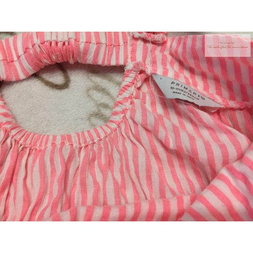 Primark 10-11 év 140-146 cm rózsaszín csíkos vékony puha krepp lány ruha- újszerű,hibátlan