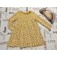 Mothercare 2- 3 év 92-98 cm sárga, fehér mintás  pamut lány ruha - újszerű,hibátlan