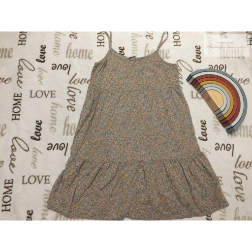 George 9-10 év 135 -140 cm  apró narancssárga mintás vékony pamut lány ruha újszerű,hibátlan