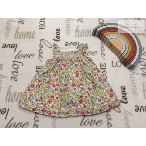 Next up to 1 month 4, 5 kg  virágos-pántos- alsószoknyás lány ruha -újszerű,hibátlan