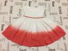 Chateau de sable 12 -18 hó 80-86 cm fehér-piros alsószoknyás elegáns lány ruha - újszerű,hibátlan