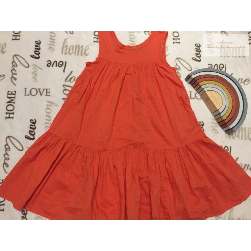 Next 10 év 140 cm narancssárga, nagyon vékony anyagú  lány ruha újszerű,hibátlan