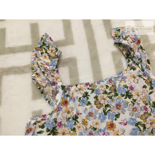 Primark 2-3 év 98 cm színes apró virágmintás vékony  pamut nyári lány ruha- újszerű,hibátlan