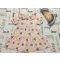 Disney at Primark 12 -18 hó 86 cm  Minnie és virágmintás puha duplagéz lány ruha- újszerű,hibátlan