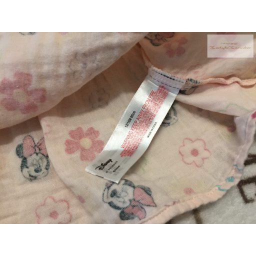 Disney at Primark 12 -18 hó 86 cm  Minnie és virágmintás puha duplagéz lány ruha- újszerű,hibátlan