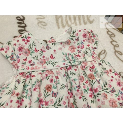 Primark 9-12 hó 74-80  cm virágmintás, alsószoknyás alkalmi/ elegáns lány ruha újszerű, hibátlan