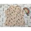 Mothercare 5-6 év 110-116 cm rózsaszín-khaki virágmintás pamut lány ruha - új, csak lecímkézve-átnőtte