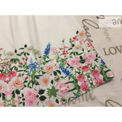Matalan 8 év 128 cm  fehér, színes virágmintás alkalmi/ elegáns lány ruha- új, csak lecímkézve