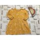 Nutmeg 4 - 5 év 104 - 110 cm  sárga, szivárvány - unikornis mintás vastag  pamut lány  ruha - újszerű,hibátlan