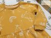 Nutmeg 4 - 5 év 104 - 110 cm  sárga, szivárvány - unikornis mintás vastag  pamut lány  ruha - újszerű,hibátlan