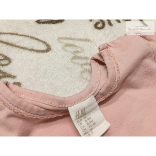 H§M 6-9 hó 74 cm  rózsaszín, tüll - pamut lány ruha - újszerű,hibátlan
