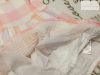 Next 12 - 18 hó 86 cm rózsaszín-fehér fodros-alsószoknyás puha duplagéz lány  ruha -újszerű,hibátlan