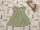 H§M 9 - 12 hó 80 cm tejeskévé alapon zöldalma mintás lehelet vékony lány ruha -újszerű,hibátlan