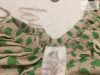 H§M 9 - 12 hó 80 cm tejeskévé alapon zöldalma mintás lehelet vékony lány ruha -újszerű,hibátlan