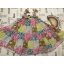 Next 8 év 128 cm patchwork - virágmintás vékony nyári lány ruha újszerű,hibátlan