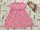 George 4  - 5  év 104 - 110  cm  rózsaszín, fodros - zsiráf mintás pamut lány ruha - újszerű,hibátlan