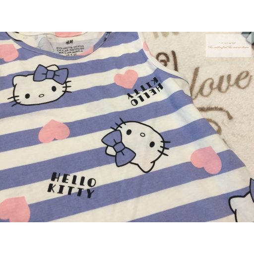H§M 4-6 év 110-116 cm Hello Kitty mintás vékony pamut lány ruha-új, csak lecímkézve
