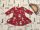 Next 3-6 hó  68 cm rénszarvas-pingvin mintás pamut  lány karácsonyi ruha-újszerű, hibátlan