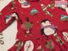 Next 3-6 hó  68 cm rénszarvas-pingvin mintás pamut  lány karácsonyi ruha-újszerű, hibátlan