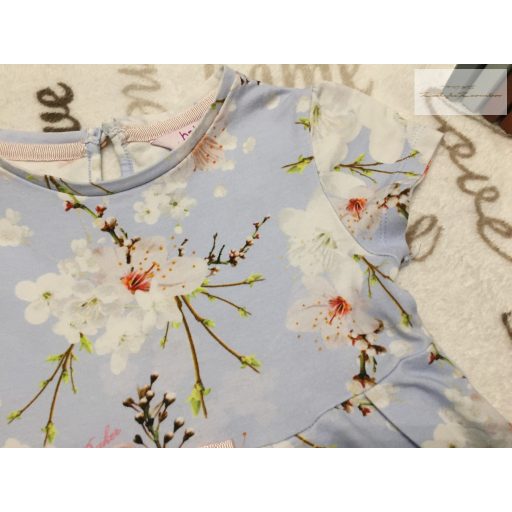 Ted Baker 3-4 év 98-104 cm világoskék, fehér nagy virágmintás pamut lány ruha újszerű,hibátlan