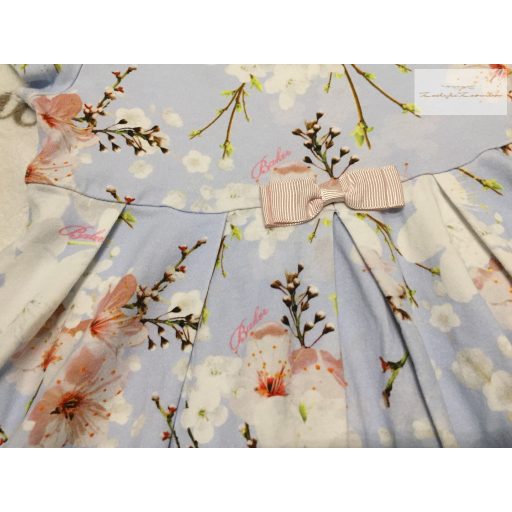 Ted Baker 3-4 év 98-104 cm világoskék, fehér nagy virágmintás pamut lány ruha újszerű,hibátlan