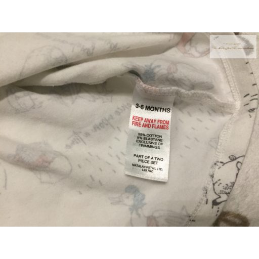 Matalan 3-6 hó 62-68 cm Peter Rabbit mintás, fodros pamut lány ruha--újszerű,hibátlan