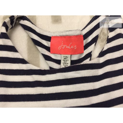 Joules 7-8 év 122-128 cm kék csíkos pamut lány ruha -újszerű,hibátlan