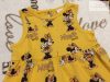 Disney up to 3 month 6,5 kg sárga, Minnie mintás pamut lány ruha -újszerű,hibátlan