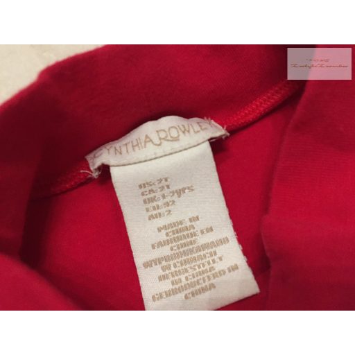 Cynthia Rowley 18-24 hó 92 cm rénszarvas mintás fehér tüll szoknyás karácsonyi lány ruha - újszerű,hibátlan