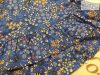 Monsoon 6-12 hó 74-80 cm  kék, színes apró virág és méhecske mintás pamut lány  tunika/ ruha- újszerű,hibátlan