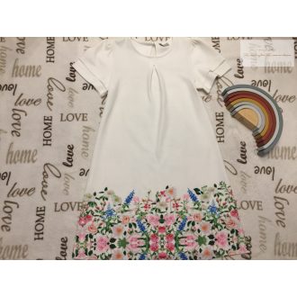   Matalan 11 év 146 cm  fehér, színes virágmintás alkalmi/ elegáns lány ruha újszerű,hibátlan- 1 x viselt