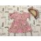 Matalan 9 -12 hó 74 -80 cm fodros ujjú, Peppa mintás pamut lány ruha- újszerű,hibátlan