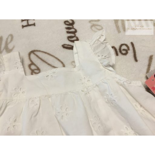 Matalan 2-3 év 98 cm fehér, madeirás alsószoknyás elegánsabbb lány ruha -új, címkés