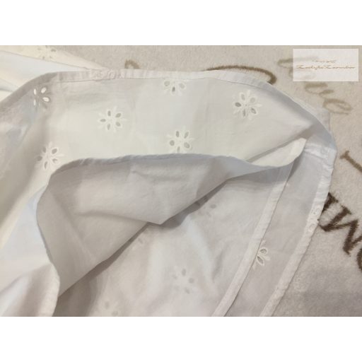 Matalan 2-3 év 98 cm fehér, madeirás alsószoknyás elegánsabbb lány ruha -új, címkés