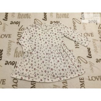   Matalan 9 -12 hó 74 -80 cm  fehér, leopárd mintás vékony pamut lány ruha- újszerű,hibátlan