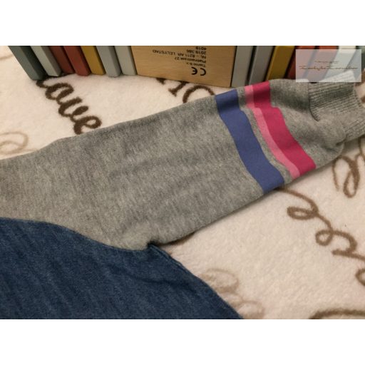 Next 9 - 12 hó 74-80 cm unikornis mintás vékony farmer -pamut ujjú lány ruha újszerű,hibátlan