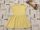 George 12  - 18 hó 86 cm sárga fehér csíkos pamut lány ruha- újszerű,hibátlan