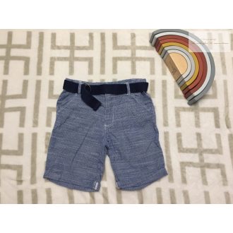   Mothercare 5 év 110 cm kék puha lenvászon fiú rövidnadrág- újszerű,hibátlan